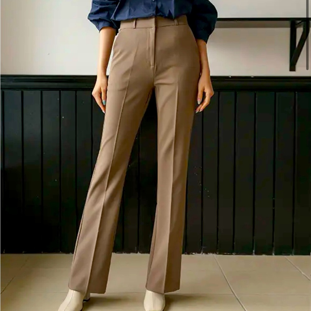 NWT Korean-designed Bootcut Black Slacks